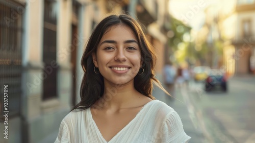 Young beautiful hispanic woman architect smiling confident standing Free Download Young beautiful hispanic woman architect smiling confident standing - GFXLoad