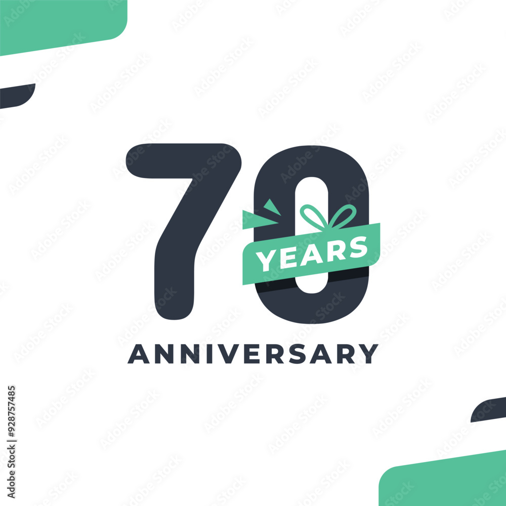 70 Years Fun Number Anniversary Design Illustration Collection 70 Years Fun Number Anniversary Design Illustration Collection