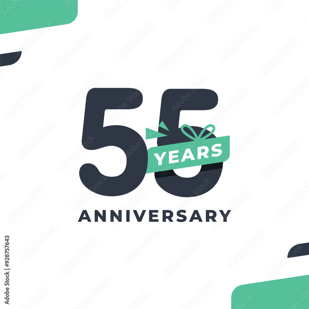 55 Years Fun Number Anniversary Design Illustration Collection 55 Years Fun Number Anniversary Design Illustration Collection