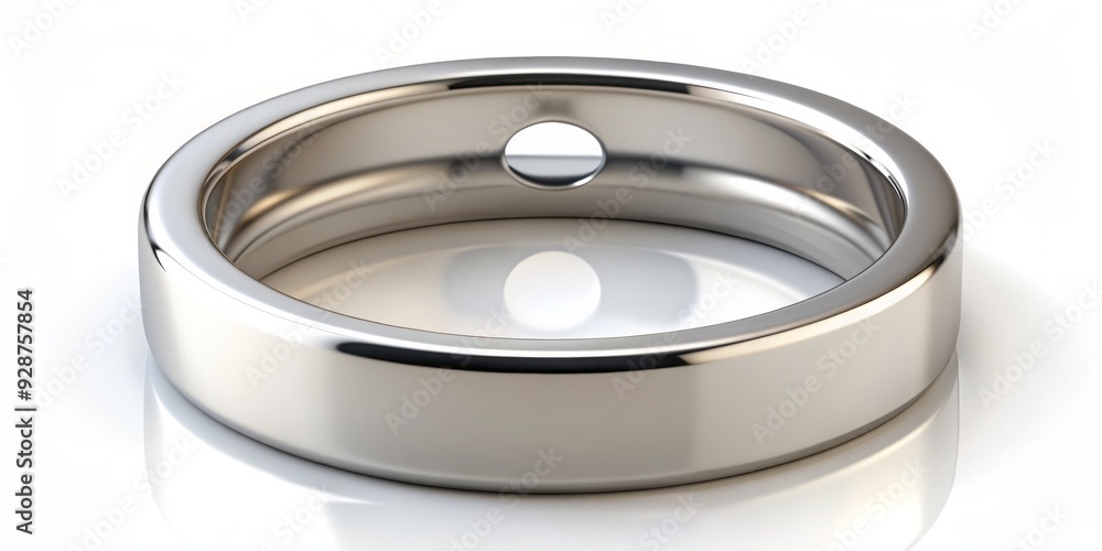 Silver Ring with Hole, Minimalist Design, 3D Render, Jewelry, Silver, Ring, Hole Silver Ring with Hole, Minimalist Design, 3D Render, Jewelry, Silver, Ring, Hole