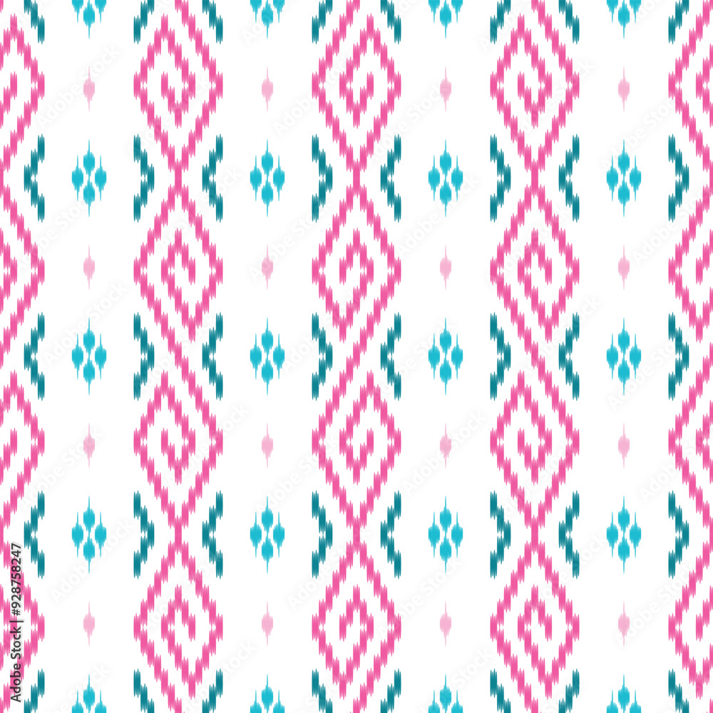 seamless pattern design in ikat style for fabric printing seamless pattern design in ikat style for fabric printing