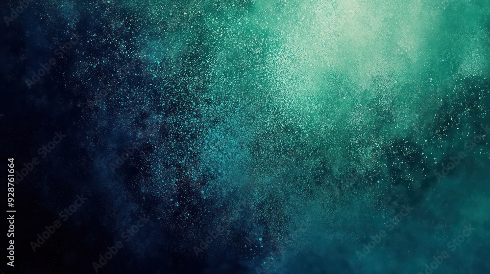 Obraz premium Abstract Teal and Blue Speckled Background