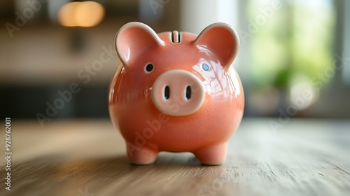 Piggy Bank Symbolizing Savings and Financial Planning Concept for Wealth Growth Money Management and Secure Future