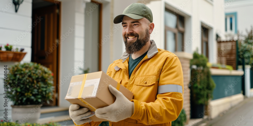 Parcel Delivery to Doorstep Concept
Parcel Delivery to Doorstep Concept
