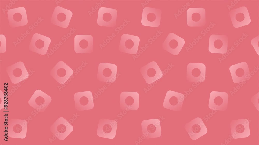 Red color futuristic multiple moving faded squares loop able geometrical background Red color futuristic multiple moving faded squares loop able geometrical background