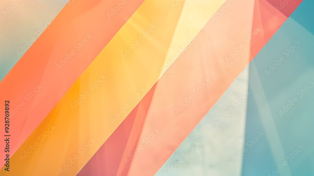 Obraz premium Abstract Geometric Background with Pastel Colors