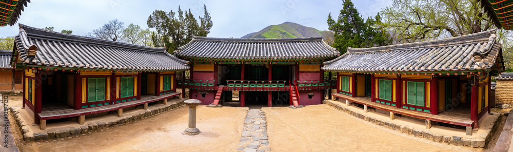 Fototapeta premium Oksanseowon Confucian Academy, Gyeongju, a world heritage site in Korea