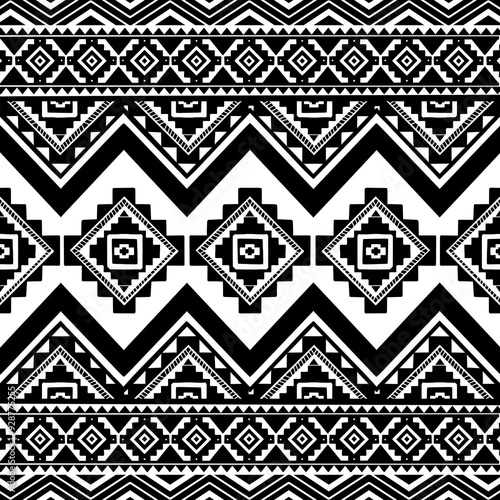  ethnic African fabric patterns with ancient Egyptian art, featuring magical back and white tones ethnic in a geometric style. Ethnic Perfect for the textile industry, these designs capture the essenc photo