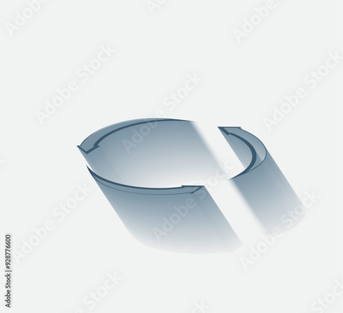 Vector dark color icon with shadow on light background