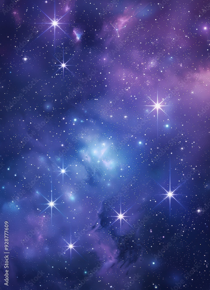 Obraz premium Twinkling stars in the night sky