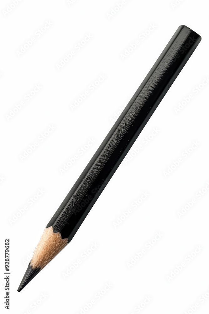 Black Pencil Isolated on White Background with Clipping Path. Essential Tool for Writing and Design Black Pencil Isolated on White Background with Clipping Path. Essential Tool for Writing and Design