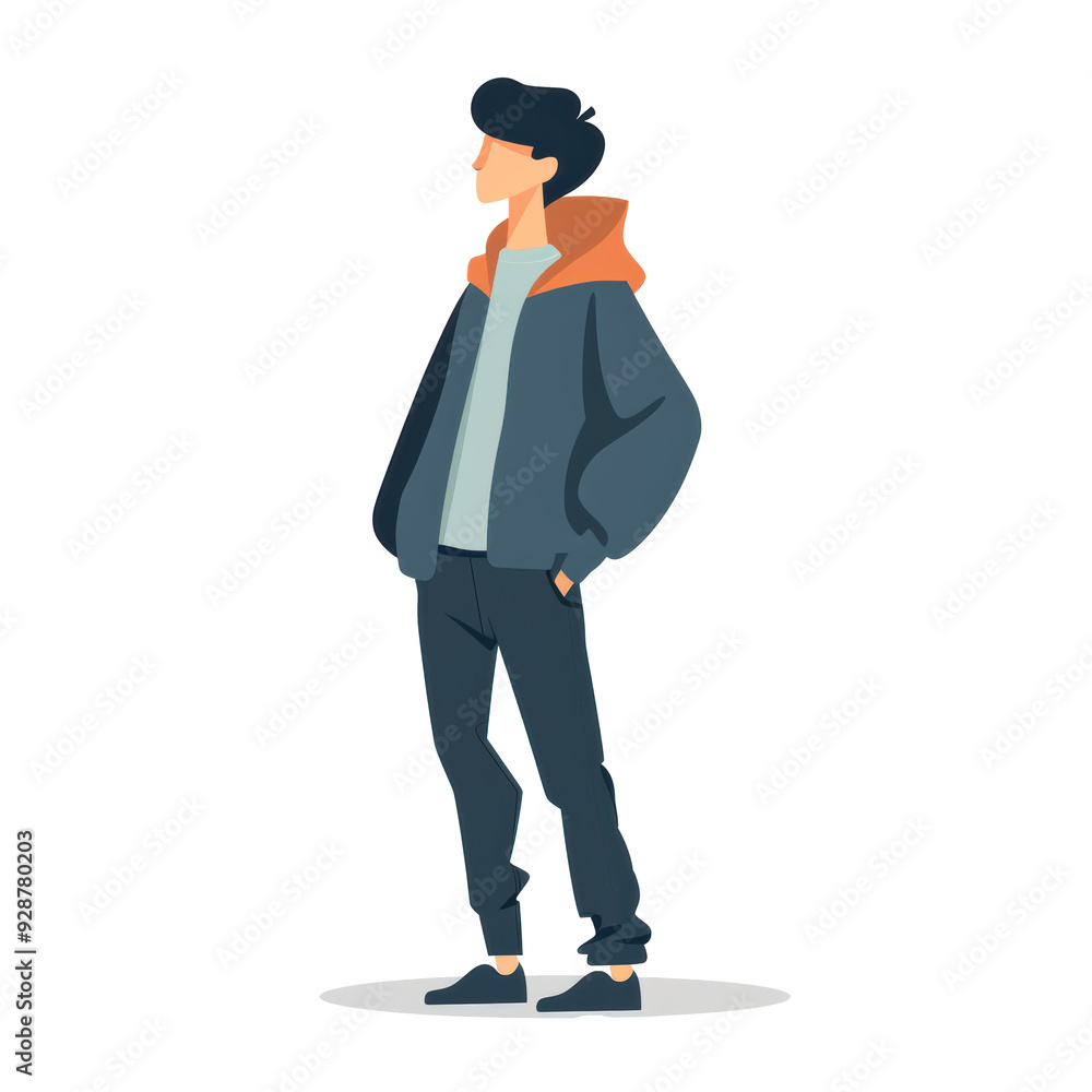 PNG Image of a teenage boy PNG Image of a teenage boy