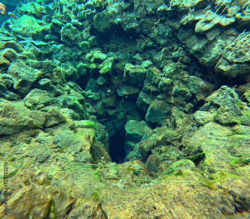 Silfra Snorkeling Pond, Iceland photo