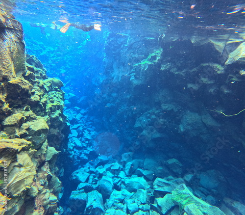 Silfra Snorkeling Pond, Iceland photo