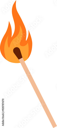 Match icon. Flat style. Outdoor icon.