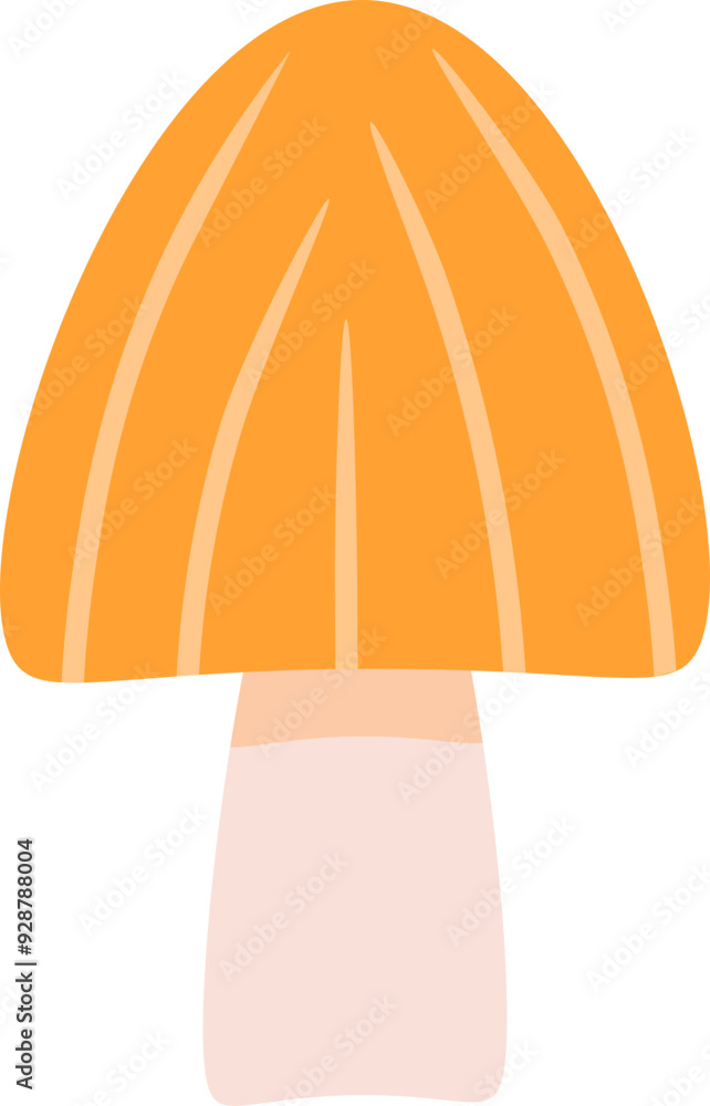 Mushroom icon. Flat style. Plant and vegetables symbol. Mushroom icon. Flat style. Plant and vegetables symbol.