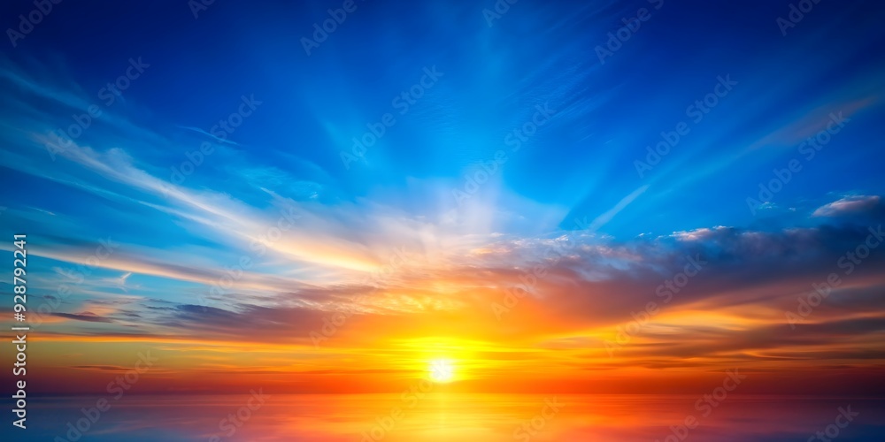 Abstract gradient sunrise in the sky with blue and orange natural background, sunrise, sky, blue, orange, abstract, gradient Abstract gradient sunrise in the sky with blue and orange natural background, sunrise, sky, blue, orange, abstract, gradient