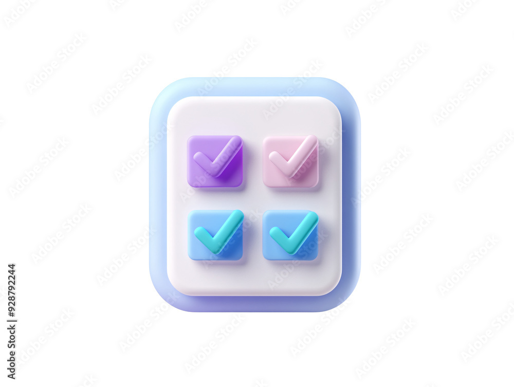 a blue and pink check marks on a white background a blue and pink check marks on a white background