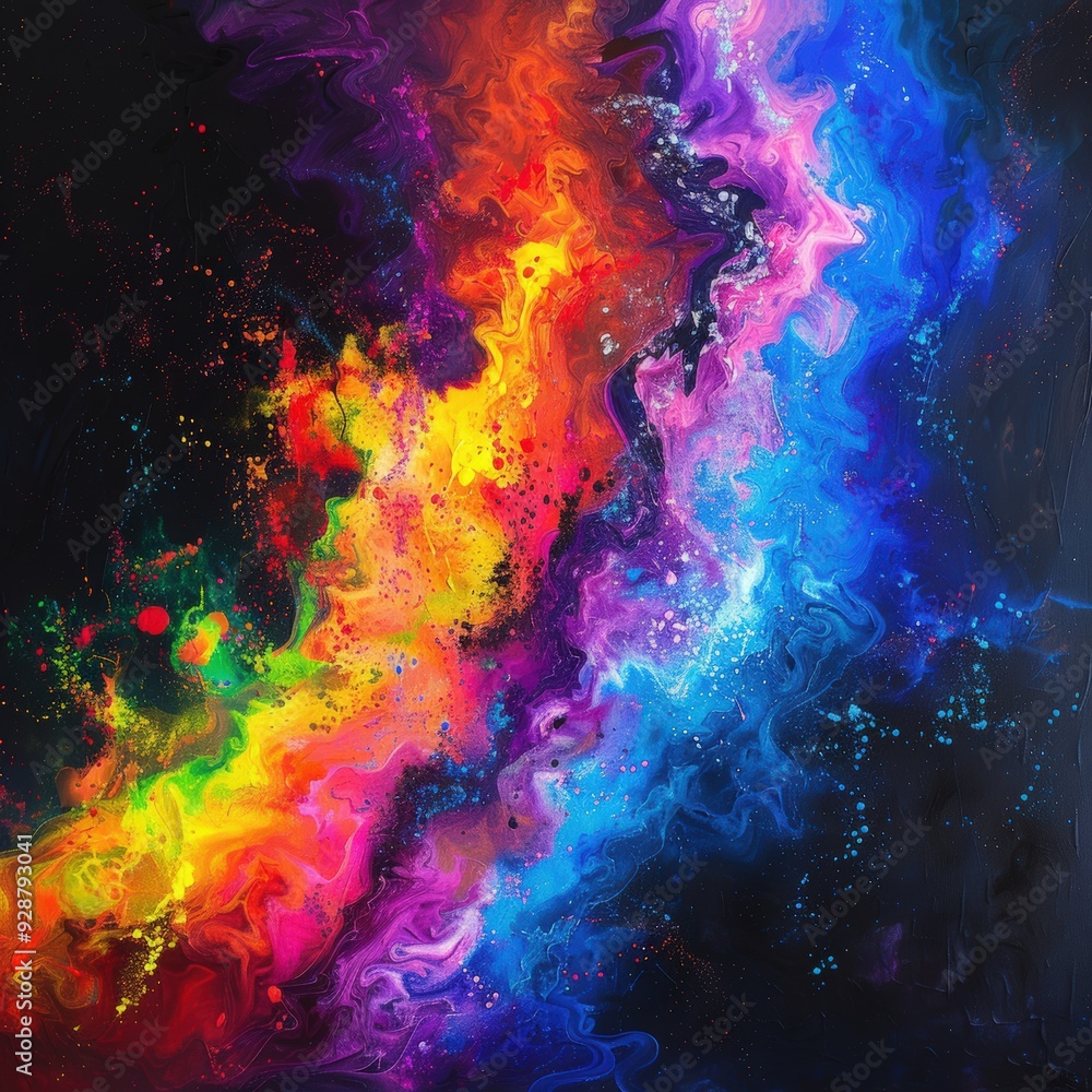 Abstract colorful art painting Abstract colorful art painting
