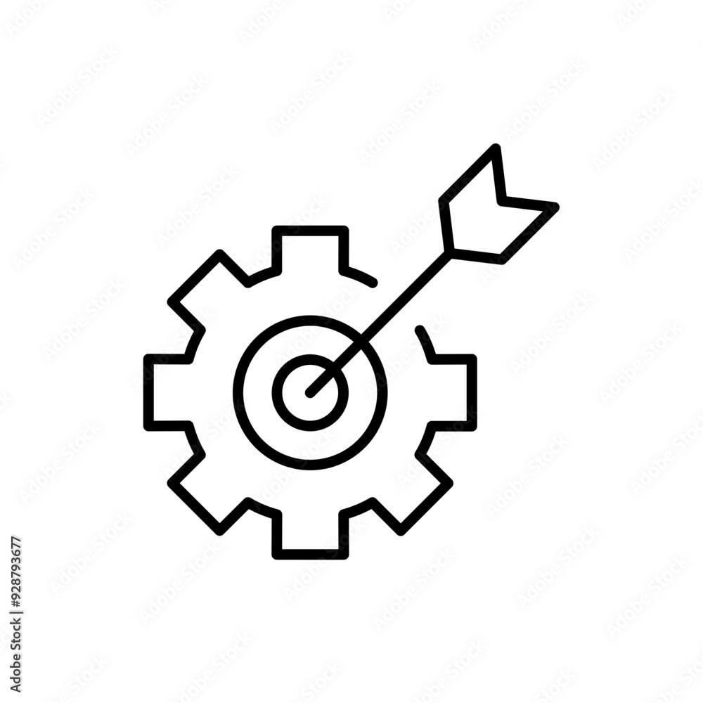 Efficiency target outline icons, minimalist vector illustration ,simple transparent graphic element .Isolated on white background Efficiency target outline icons, minimalist vector illustration ,simple transparent graphic element .Isolated on white background