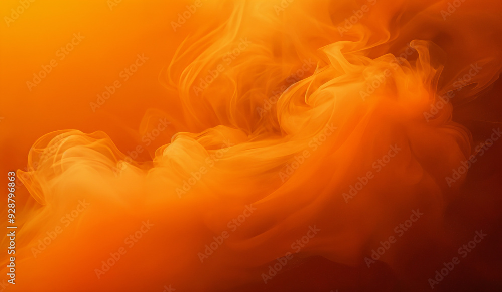 © Jason Yoder - Abstract orange smoke background texture. AI generated.