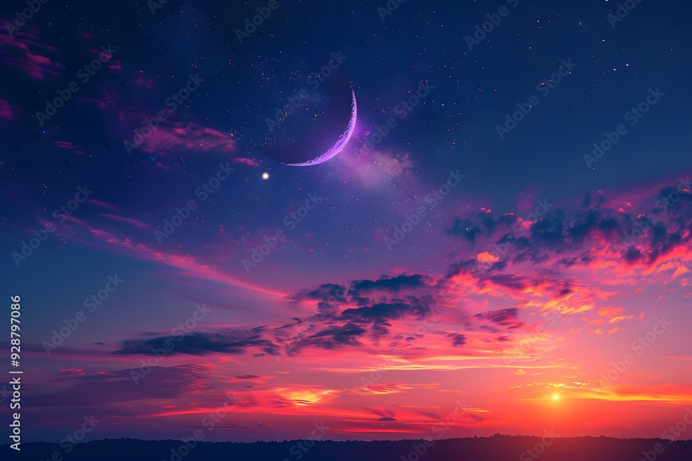 Enchanting Twilight: A Celestial Dance of Colors and Light Enchanting Twilight: A Celestial Dance of Colors and Light