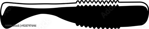 Fishing bait sign. Silhouette icon.