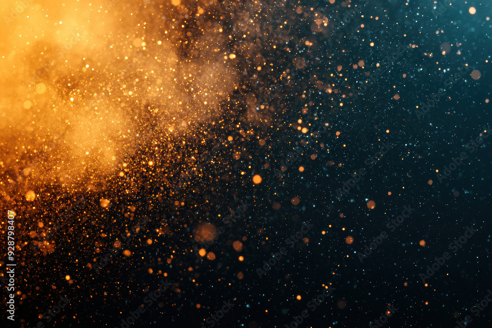 Abstract background with vibrant golden and blue particles in motion. High-quality perfect for creative projects and digital design. Abstract background with vibrant golden and blue particles in motion. High-quality perfect for creative projects and digital design.