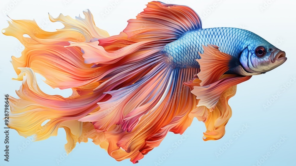 Colorful Siamese fighting fish art. Colorful Siamese fighting fish art.