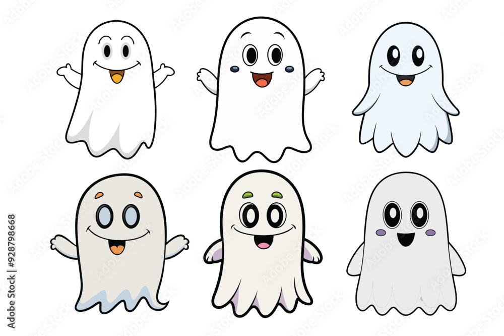 Best cute ghost boo Art Illustrations vector .eps Best cute ghost boo Art Illustrations vector .eps