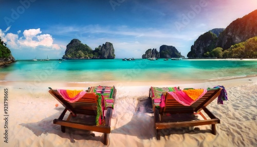 Sun, Sand, and Comfort: Enjoying Phi Phi Island's Beachfront Lounging Experience"