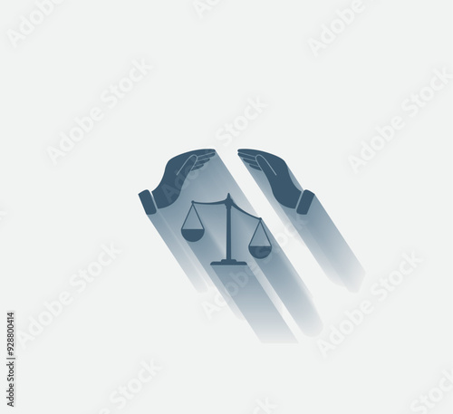 Vector dark color icon with shadow on light background