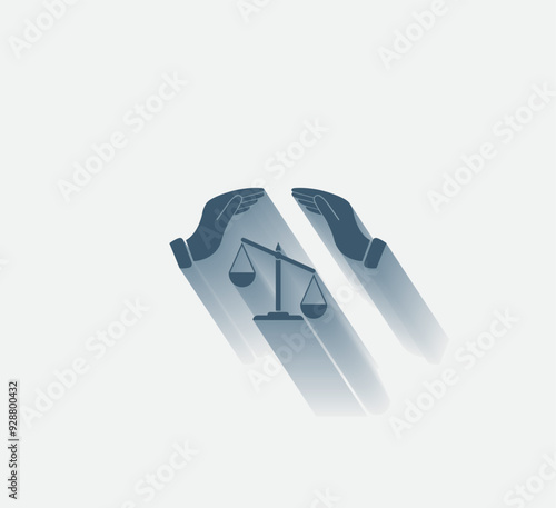 Vector dark color icon with shadow on light background