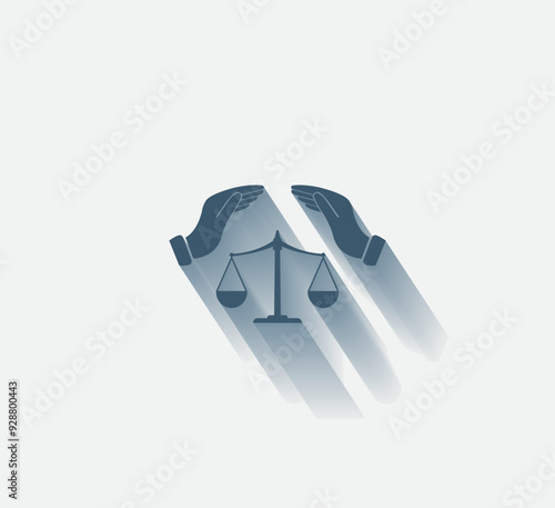 Vector dark color icon with shadow on light background