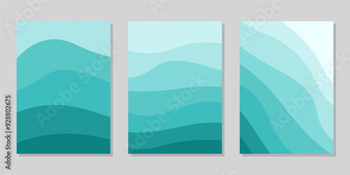 Cover or flyer template with abstract paper cut background, Vector template in carving art style