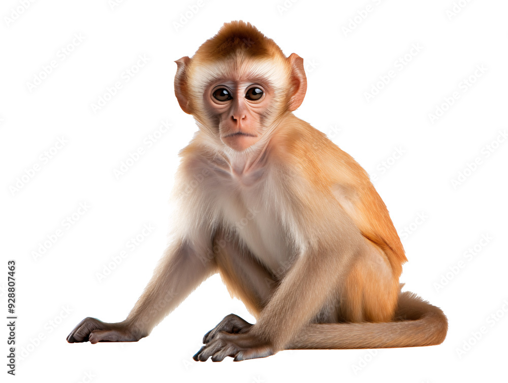 a monkey sitting on the floor