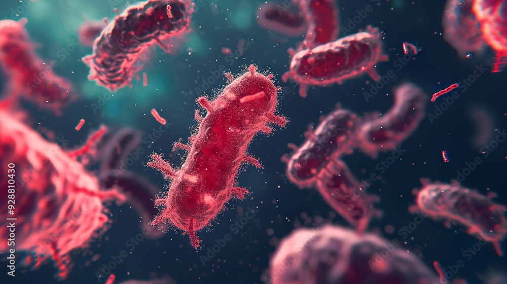 Fototapeta premium Bold Virus Texture for Public Safety