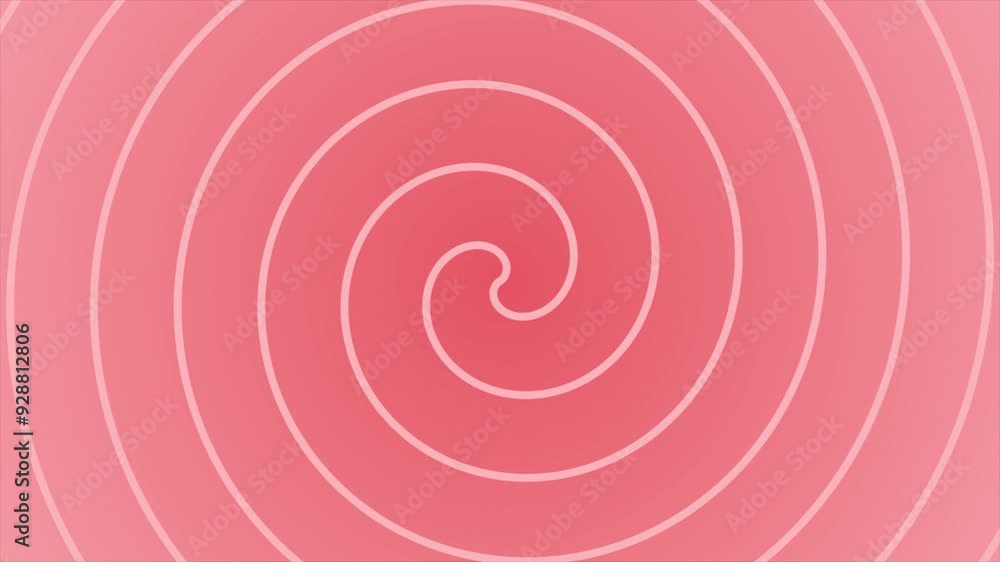 Red color rotating circle simple design creating hypnotism effect geometrical loop able background Red color rotating circle simple design creating hypnotism effect geometrical loop able background