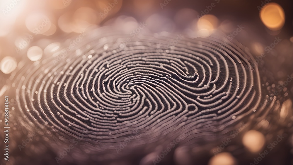 A close up of a fingerprint with a blurry background A close up of a fingerprint with a blurry background