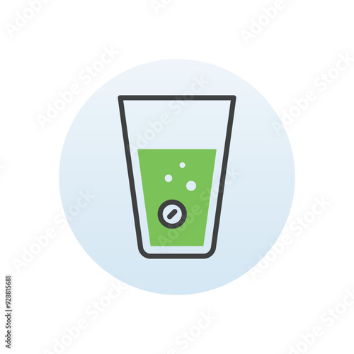 Fizzing Tablets vector icon