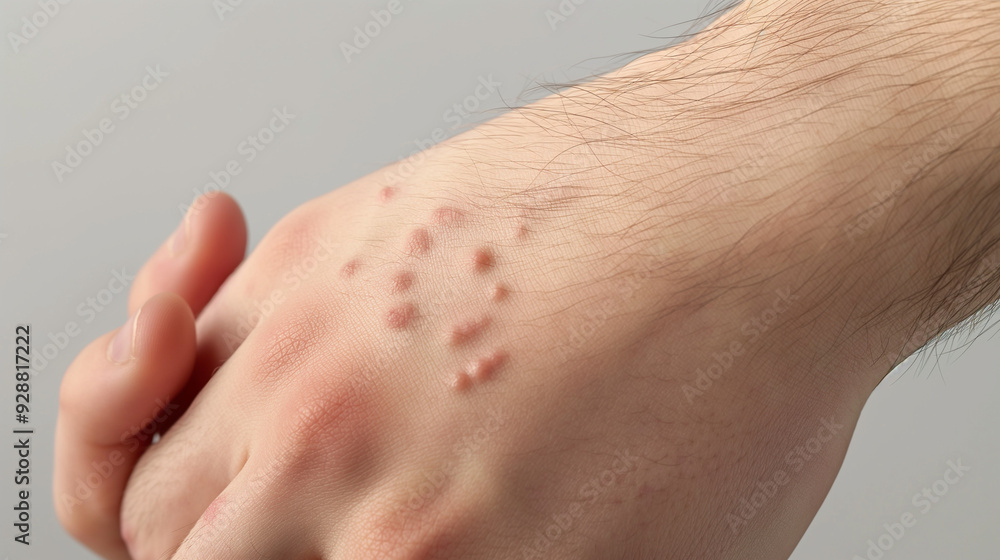 Monkeypox Virus Infection on a Person's Hand Monkeypox Virus Infection on a Person's Hand