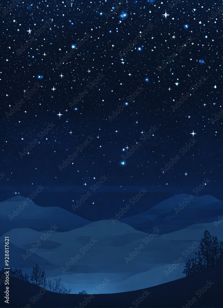 Fototapeta premium night with star