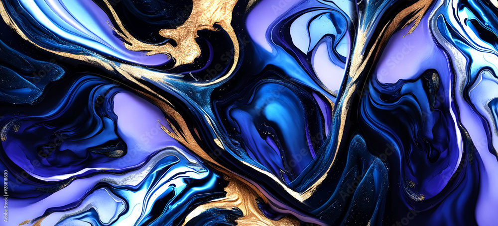 Abstract painting Alcohol ink Water-Inspired Art with Flowing Waves Marble texture. Horizontal long banner.. Abstract painting Alcohol ink Water-Inspired Art with Flowing Waves Marble texture. Horizontal long banner..