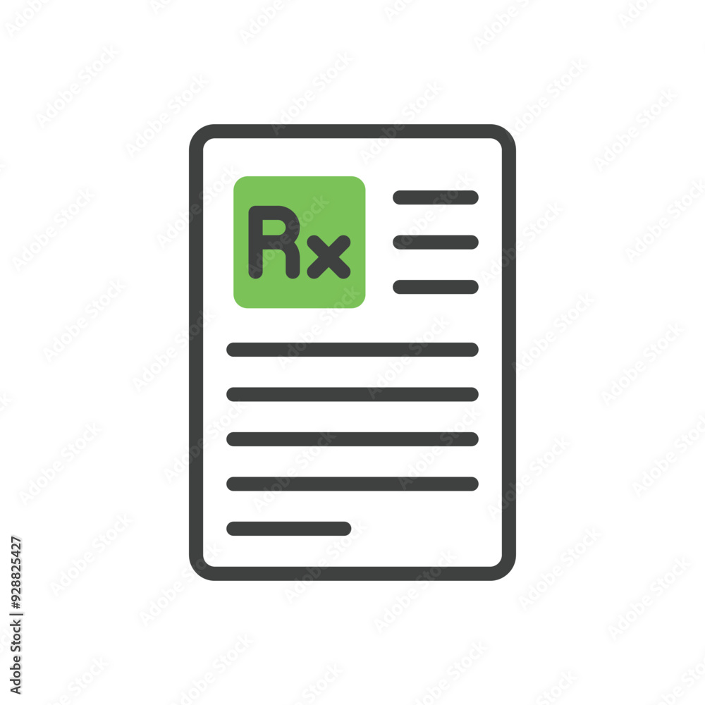 Rx Report vector icon Rx Report vector icon