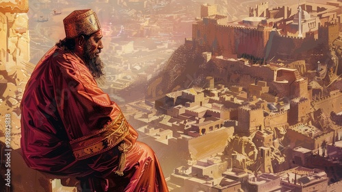 Biblical Nehemiah Oversees Jerusalem Reconstruction