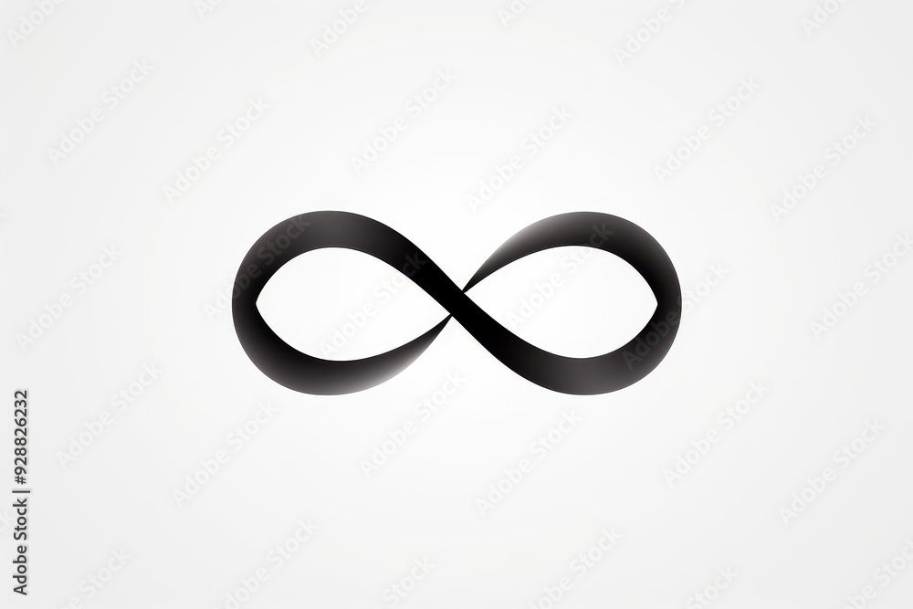 Elegant Infinity Symbol Tattoo Design in Black Elegant Infinity Symbol Tattoo Design in Black