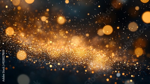 Sparkling Golden Glitter Texture