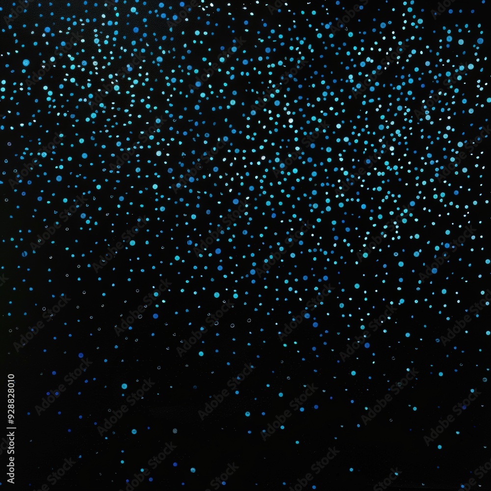 Abstract blue confetti on black Abstract blue confetti on black