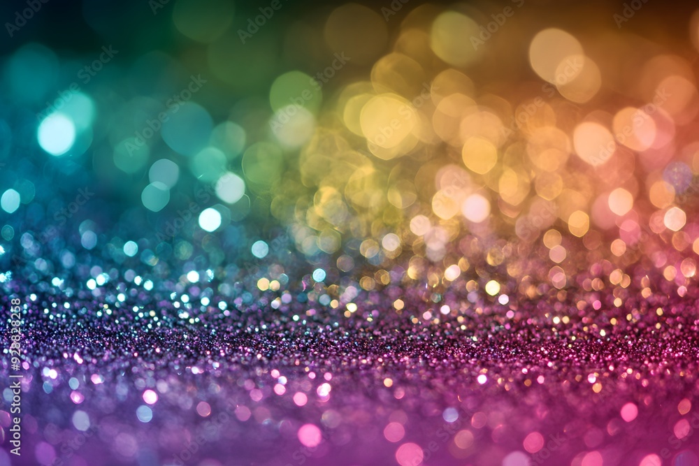 Sparkling Glitter Background with Rainbow Lights Sparkling Glitter Background with Rainbow Lights