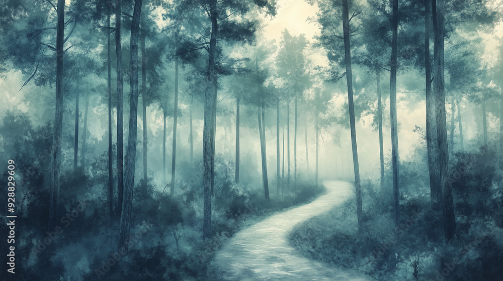 Artistic_representation_of_a_pathway_winding Artistic_representation_of_a_pathway_winding